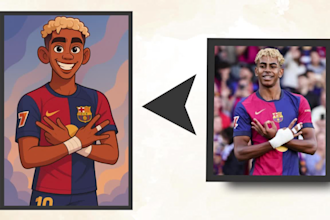 create 3d disney pixar style ai art for your project