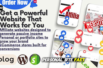 build a high converting affiliate, ecommerce, or business website