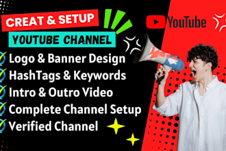 create and setup youtube channel