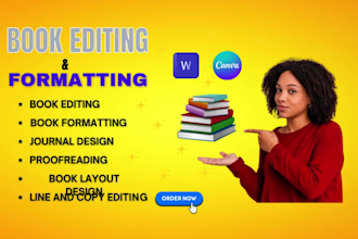 do book typesetting, line editing, storybook, cookbook writer, daily devotional