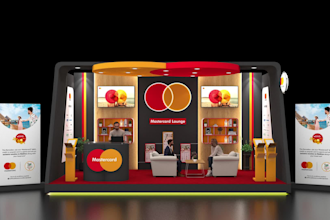 design professional 3d exhibition booth, event stage, virtual environment