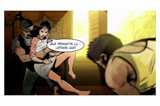 make motion graphic comics and novels, create motion comic from comic or manga