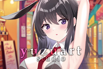 draw amazing anime art original character illustration pfp