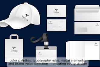 do brand style guide, logo design,  brand identity, stationary design