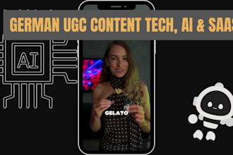 create german ugc explainer videos for ai tools, apps and saas products
