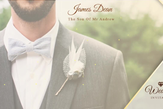 design elegant and romantic wedding invitation video
