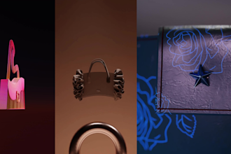 design photorealistic 3d bag renders