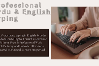 do fast and accurate english and urdu typing work