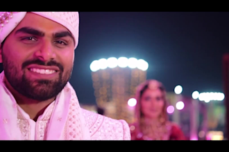 professionally cinematic wedding video editing