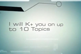k plus you up to 10 topics from my 79 Klout account