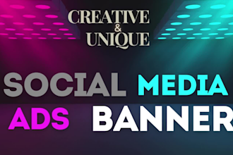 design a creative facebook ads, instagram ads, posts, story