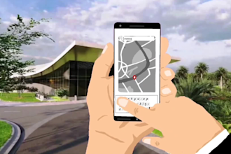 make 2d explainer ui app animation for your mobile app