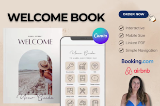 make a custom airbnb welcome book template