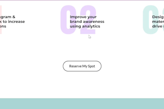 create a modern landing page or app showcase website for your business