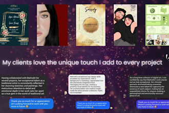 create custom digital and hand drawn art made for you