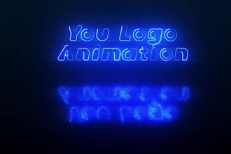 a simple  logo animation saber after effect