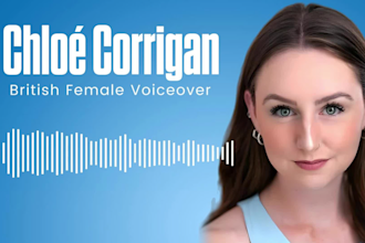 record a professional british english rp female voice over in 24 hours