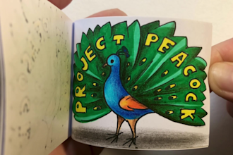 do a flipbook animation, drawn by hand