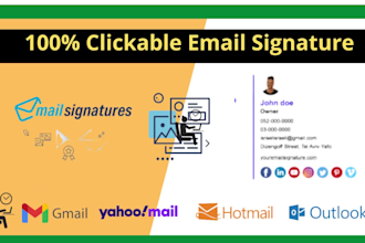 do clickable email signature and email template