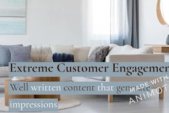 write original home decor articles and blogs with SEO