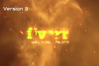 create 1 of 5, fire collection, flame or dragon logo intros