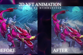 animate from your 2d image looping for live wallpaper nft