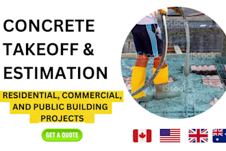 do detailed concrete takeoff and estimation on planswift