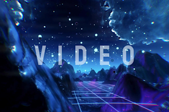 do custom kinetic typography and text animation video