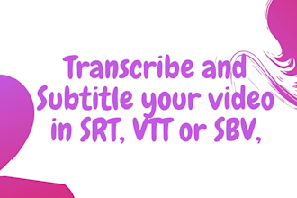 transcribe and subtitle your video in english or spanish