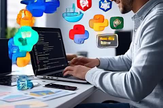 develop modern web applications using django, aspnet, react, vue, or next