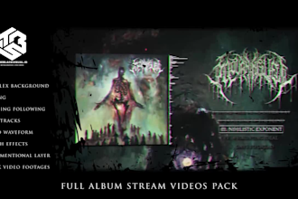 make full stream audio visualizer for a whole album