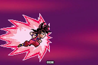 create pixel art characters sprite animations and tilesets for retro games