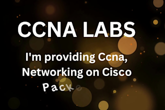 provide cisco packet tracer, ccna and networking tasks