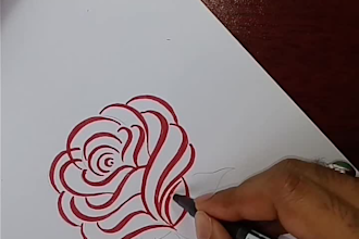 create a beautiful flower tattoo design for you