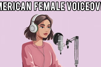 record professional ai  american female voice over