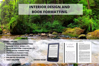 do ebook formatting, ebook format for kindle, epub conversion, and paperback