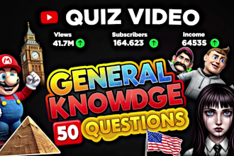 create viral trivia quiz videos for youtube