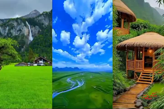 create 100 fantasy, yoga, chakra,rain meditation music video