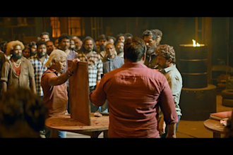 make thalapathy vijay leo movie frame and coin scene
