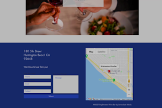 create a wix or square display website