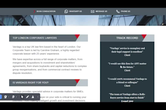 design attorney, lawyer and law firm SEO friendly website