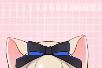rig live2d vtuber model, cute chibi character art, vtuber model for any purposes