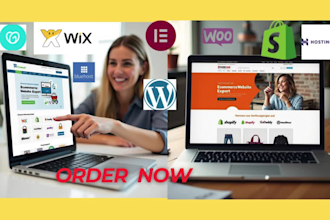do ecommerce website or webshop with wix shopify godaddy hostinger bluehost odoo