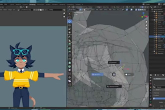 create 3d low poly retro character animation in ps1 psx y2k n64 style visualizer