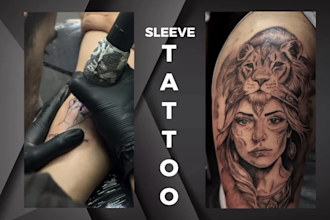 creative design for sleeve tattoo