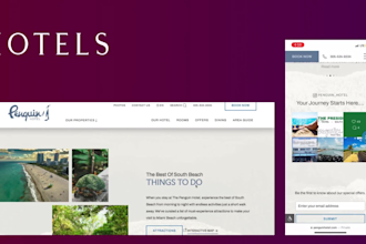 design a booking website for your hotel, resort or vacation rental