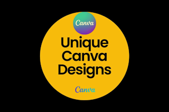 create unique canva designs for social media, presentations, and ads