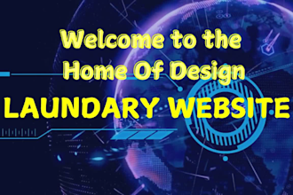 design professional laundry website design on wordpress, wix, and webador