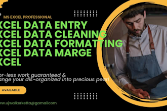 clean, format, marge, split excel data