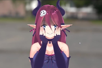 draw and rigging vtuber live2d model for stream